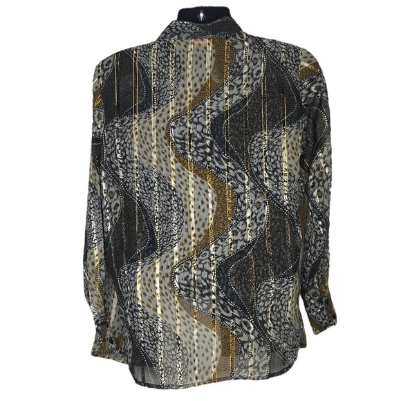 Maria Gabrielle 3pc Animal Print Set (Size:Large, Color: Brown/Black/Gold/White) - Picture 3 of 10